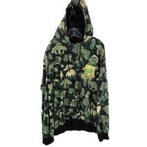 A$$holes Live Forever Hoodie Mens 2XL Black Mushroom Let's Take A Trip Full Zip